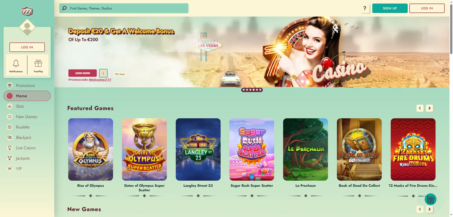 777 Casino online platform overview — established brand by 888 Holdings